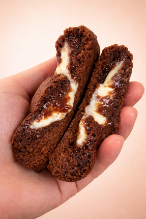 Chocolate cream cheese cookie
